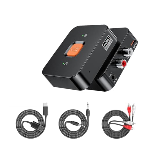 Receptor Inalámbrico - Estéreo De Alta Fidelidad | Adaptador De Audio Inalámbrico, Transmisor De TV 6.0 Para Gimnasio, Equipo, Coche, Música, Reproducir, Película, Visionar, Juego, Casa, Exterior Y