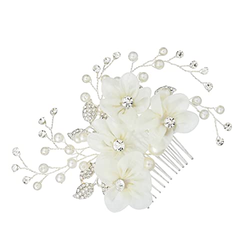 VALICLUD 1ピーシー珍珠水?ヘアコーム 結婚式用 髪飾り ヘッドドレス シル