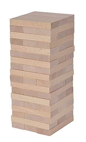 Eichhorn Stapelspiel, Geschicklichkeitsspiel für die ganze Familie, Balance Tower gefertigt aus unbehandelten Holz… – Bild 3