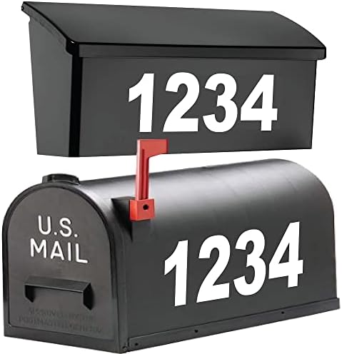 1060 Graphics- 3" high Premium Reflective Mailbox Numbers / Choose Any Size* Color* Text* (Personalized Custom Decal) House, Door, Window, Sign, Address Sticker