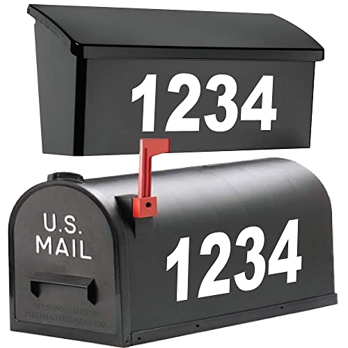 1060 Graphics- 3" High Premium Reflective Mailbox Numbers / Choose Any Size* Color* Text* (Personalized Custom Decal) House, Door, Window, Sign, Address Sticker #TOP1