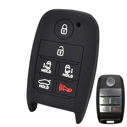 Funda para llave de coche Kia con acabado premium de 6 botones 5