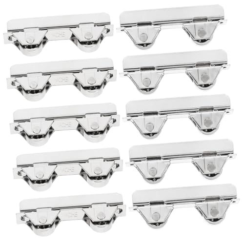Gadpiparty 10 piezas Rodillos para Puertas Correderas de Vidrio Poleas de Repuesto para Puertas Deslizantes de Herrajes Fácil Instalación y Reemplazo
