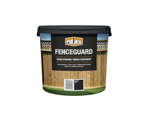 Palace Fenceguard Midnight Black 5 Litre - Weather-Resistant Exterior Wood Stain for Fences & Garden Structures