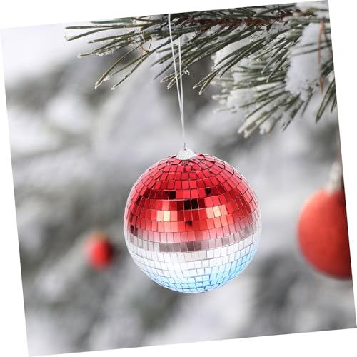 Bola espejada colgante para fiestas, Navidad y bodas, adorno con gradiente brillante y reflectante para hogar y eventos miniatura 7