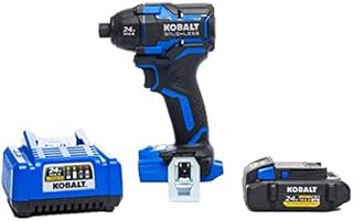 Kobalt XTR 24-Volt Max 1/4-in Variable Speed Brushless Cordless Impact Driver (1-Battery Included)