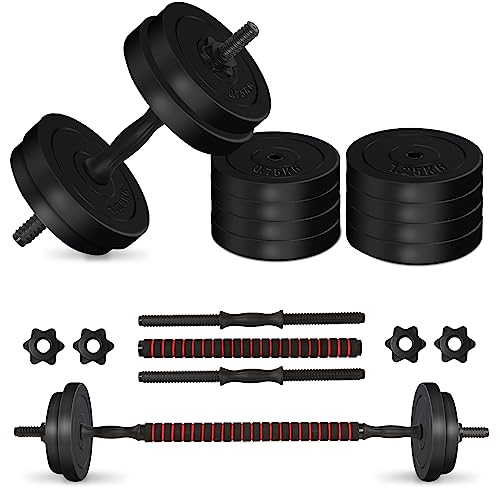 Adjustable Dumbbells Weights Set for Men & Women - Perfect for Bodybuilding & Fitness - 10kg/15kg/20kg/40kg
