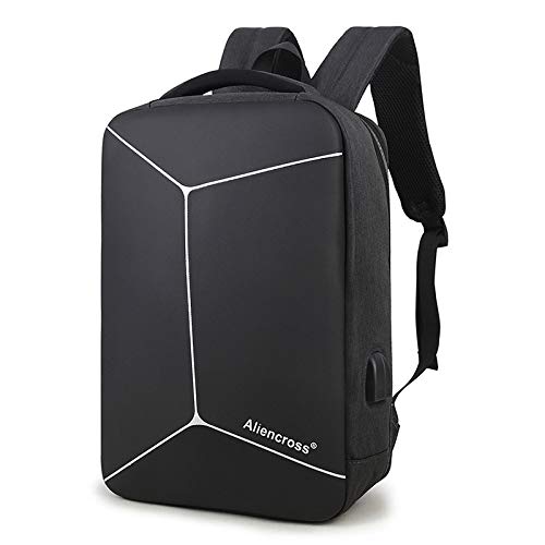 Motorcycle Backpack Hard Shell,Waterproof 17in Laptop Bag,Anti-theft School Bag for Travel Business Cycling Gaming