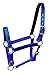 Equitem Full Horse Sized Nylon Glitter Halter with Neoprene Lined Nose and Crown (Royal Blue)