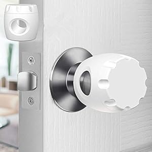 Uxoz Door Knob Safety Cover, 4 Pack Baby Safety Door Handle Cover, Screw Thread Design, Reusable, Reliable Solution to…