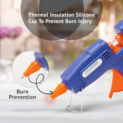 Mini Hot Glue Gun with 30 Glue Sticks for Crafts School DIY Arts Home Quick Repairs, 20W, Blue - Image 6