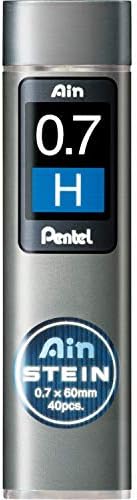 Pentel C277-2BO AIN STEIN cienki wkład, 0,7 mm, stopień twardości 2B lub 40 wkładów