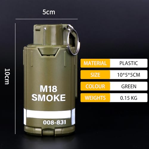 Gunyoo M18 Granate Spielzeug Kunststoff Handgranaten Spielzeug für Outdoor CS Spiel Cosplay Requisiten Geschenk 14+ (Green)