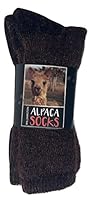 Algopix Similar Product 16 - Williamston Alpaca Socks (Brown, Large)