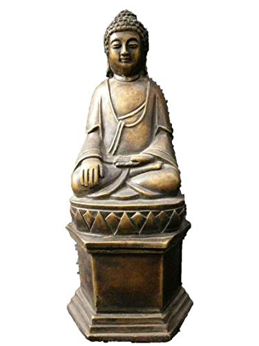 Statue de Bouddha Sakyamuni Antique en cuivre décoration maison