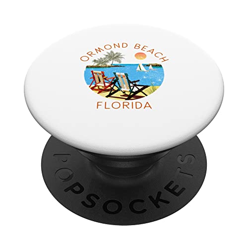 Retro Ormond Beach Souvenir – Vintage Beach Vacation PopSockets...