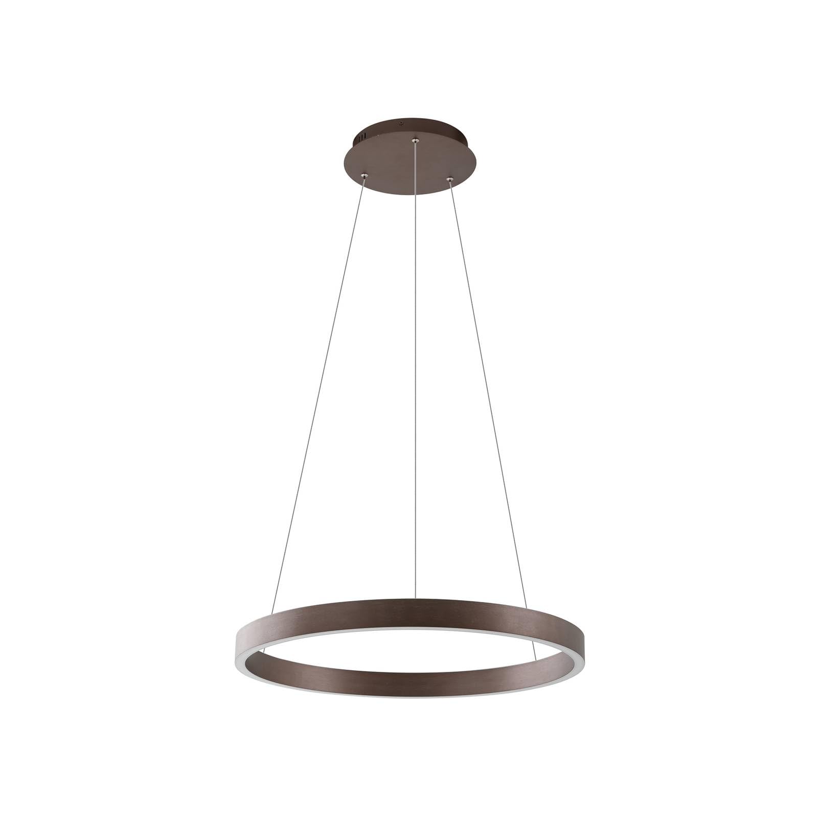 Lucande LED Smart Home Pendelleuchte Yonam dimmbar mit Leselampe (Modern) in Braun aus Aluminium (1 flammig,) - Deckenlampe Esstischlampe Smarte Hängelampe,Smarte Hängeleuchte Wohnzimmerleuchte