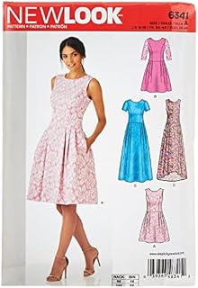 New Look Sewing Pattern 6341: Misses' Dress in Three Lengths, Size A, A (6-8-10-12-14-16-18)
