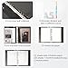 CAGIE A5 Binder 6 Ring Notebook with Dividers Refillable Planner Binder with Pockets, Refill Paper Include Planning Square Ruled and Dotted Pages, 6.89 x 9.25 in, (Grey and Purple, A5 Daily&Dot Page)