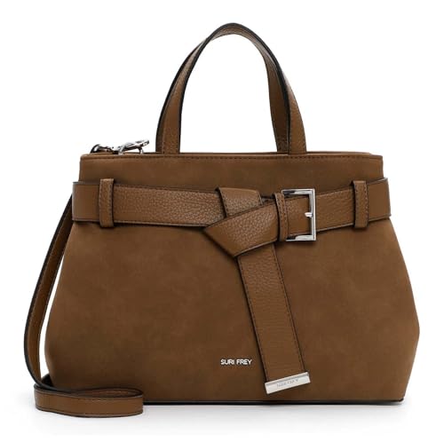 Sac à épaule Suri Frey SFY Libby Cognac, le grand cabas brun idéal pour le bureau