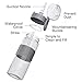 TRIPLE TREE Water Bottle with Straw, 27oz Tritan Plastic Sports Water Bottle with Flip-Up Lid and Spring Buckle for Outdoor Hiking Camping Travel (Grey)