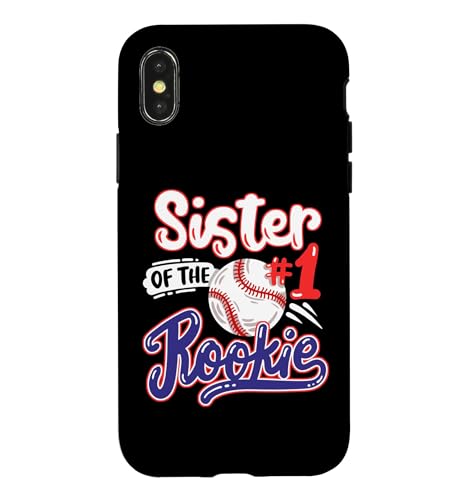 Sister of Rookie 1st Baseball Birthday Party �e�[�}�}�b�`���O �X�}�z�P�[�X iPhone X/XS �p