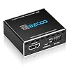 HDMI Splitter 1x1 Audio Extractor 4K 60Hz Atmos CEC EDID/Down-Scale/HDCP Switch Fit Various Video- SPDIF 5.1CH Optical Toslink,Stereo Audio Breakout, HDMI Repeater Digital De-embedder Decoder EX11PRO
