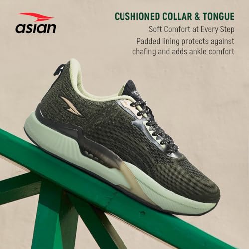 Image of ASIAN Powerplay-23 Men's Running Shoes | Lightweight Sports Sneakers with Soft Cushion Sole | Breathable Knit Upper | Ideal for Gym, Walking, Jogging, Training