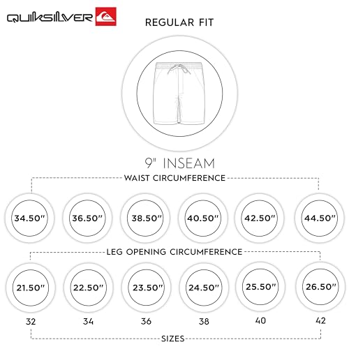 Quiksilver Men's Regular Fit Stretch Waist Water Friendly Active Hybrid Shorts (S-XXL) - Image 6