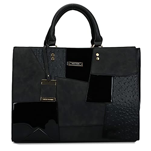 Moda Borsa a Mano Donne Messaggero Tracolla Partito Casual Borse PU Grande donna nero pelle