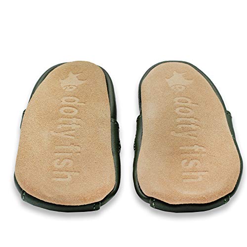 Dotty Fish Soft Leather Baby Sandals uniseks-baby Sandaal - Image 5