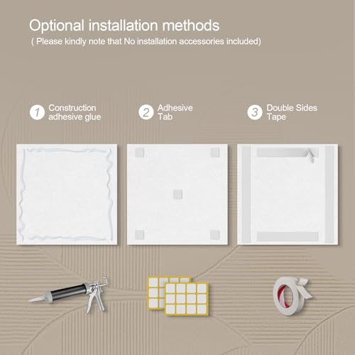 UMIACOUSTICS 3 Pcs 0.7Inch Thick Art Acoustic Panels,Decorative Acoustical Wall Panels, Sound Absorbing Art Panels for Home, Office, Hotel, Vermilion-Trace — view 5