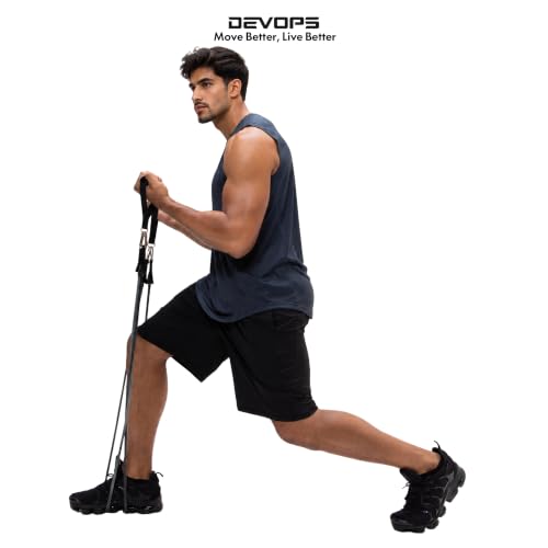 Image of DEVOPS Men's 2-Pack Loose-Fit 10 inch Workout Gym Shorts with Pockets