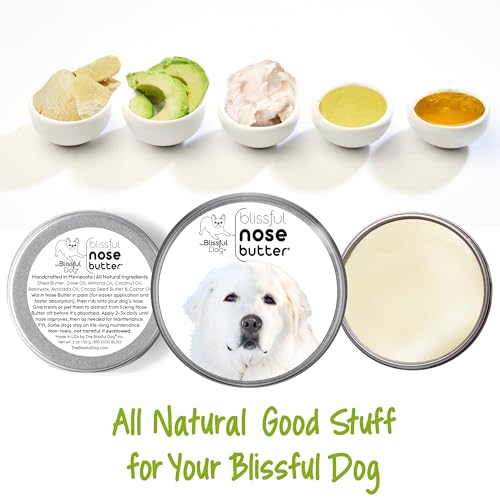 Image of The Blissful Dog Great Pyrenees Nose Butter, Versatile Dog Nose Balm for Dry Nose, Handcrafted Nose Moisturizer, Easy-to-Apply Dog Essentials, Unscented, 2 oz.
