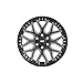 Rough Country 95 Series One-Piece Aluminum Wheel - 20x10, 8x180mm Bolt Pattern, 19mm Offset, Machined Gloss Black for Jeeps, Trucks, SUV