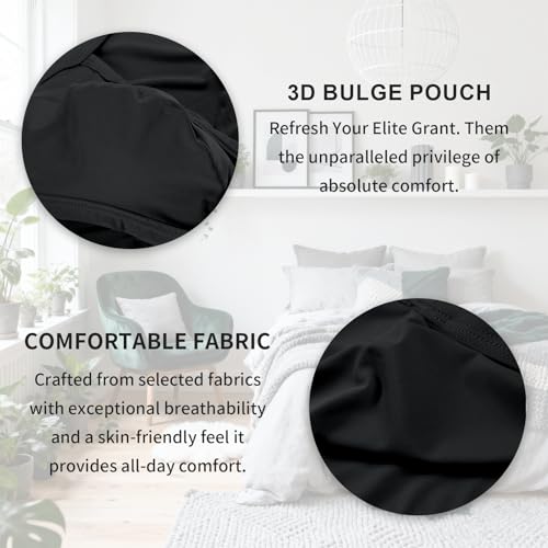 KAREN SPACE Mens Underwear Men's Bikini Underwear Ice Silk Fabric Comfortable Breathable3