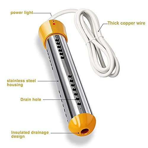 image for Daseey 1500W Immersion Water Heater Portable Electric Water Heater wit