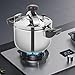 Pressure Cooker, 201 Stainless Steel Pressure Cooker, 6.35 Qt Pressure Pot, Electric Pressure Cookers, Quick Cooking Cookware for All Stoves Induction Gas Electric for Family Meals