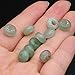 50pcs Natural Semi-precious Stone Large Hole Loose Beads Abacus Shape Fashionable Opal Amethyst Unakite Rose Quartz Charm Beads for Making Necklace Bracelet