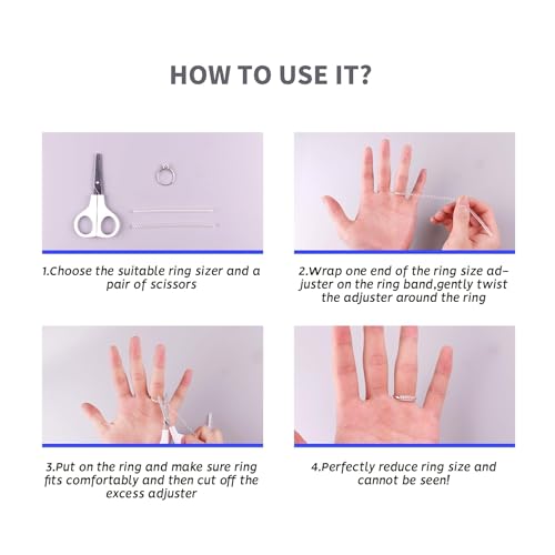 Image of Kumu Jewellery Tools Super Soft Ring Tightner for Women & Men /Ring Tightener for Loose Rings /Ring Size Adjuster for Loose Rings