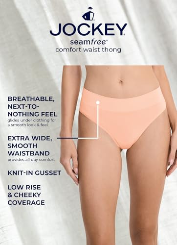 Jockey Women's Underwear Seamfree Comfort Waist Thong2