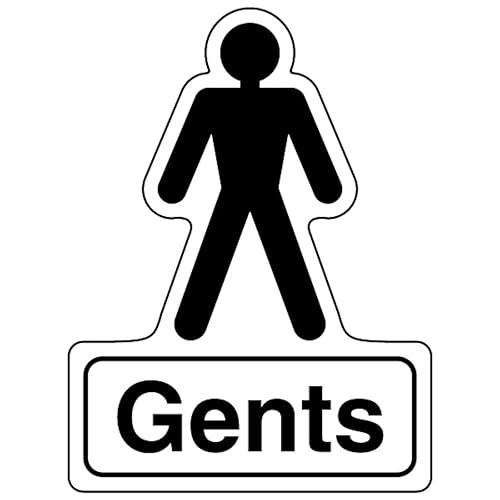 Panneau de sécurité Toilets plastique rigide 300x400 signalétique WC homme