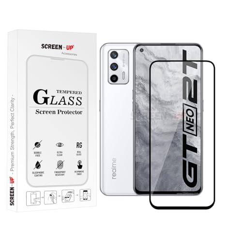 Image of ScreenUp Tempered Glass For Realme GT Neo2T - Ultra Clear, 9H Scratch Resistant, Full Coverage, Easy Install Screen Protector