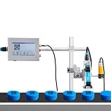 AOXHUGB Automatic Inkjet Coding Machine for Production Line, Supports 28 Languages with Intelligent Variable Data Printing, Ideal for Date/Logo/Barcode/Image Marking, Speed 0-70M/min (12.7mm)