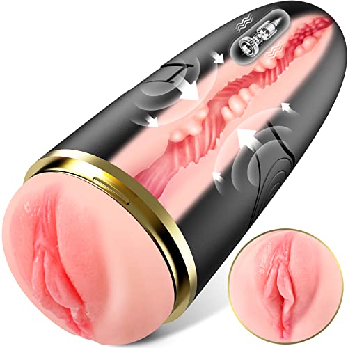 Automatic Strokertate Mens Sleeve Sucking Vibrate Stroking Pussycats Pocket Silent Adult Toy Penisen Largement Tool Heated Pussy Pocket Underwear Blowjobob Machine Masturebor for Men OQ04 (Flesh)