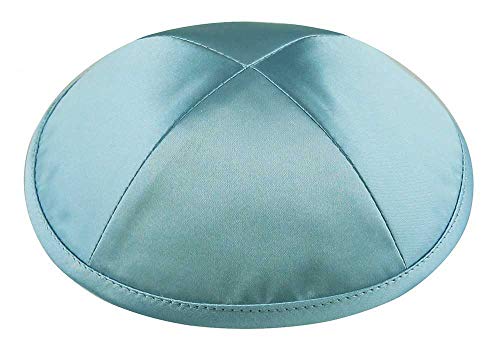 Image of Zion Judaica Deluxe Satin Kippah Yarmulkes for Kids Teens & Adults Skullcaps 6.25 inch Multi-Color Options 4 Panel Design