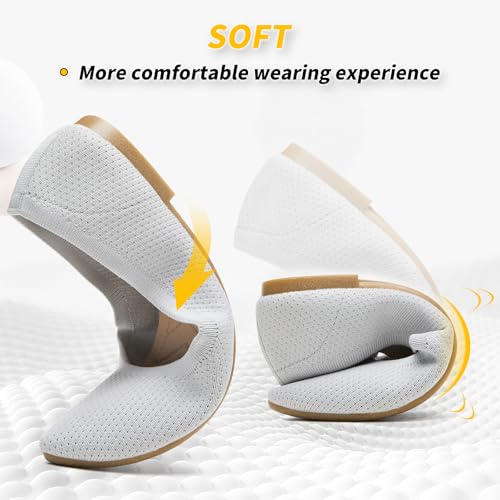 Image of BABUDOG Women's Mesh Flats Shoes Pointed-Toe Dress Shoes for Women Black Flats Comfortable Memory Foam Flats