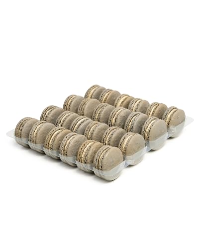 Earl Grey Tea Macaron Tray by Mademoiselle Macaron - Tray of 24 Earl Grey Tea macarons