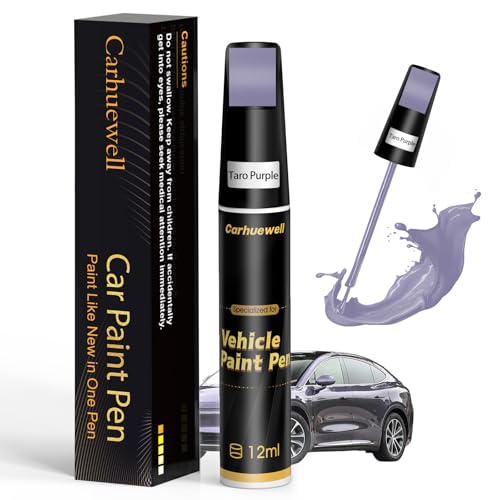 Image of Purple Touch Up Paint for Cars, Auto Car Paint Touch Up Paint Pen for Deep Scratches, Car Scratch Repair Pen, Quick and Easy Solution to Repair Minor Automotive Scratches (Taro Purple)