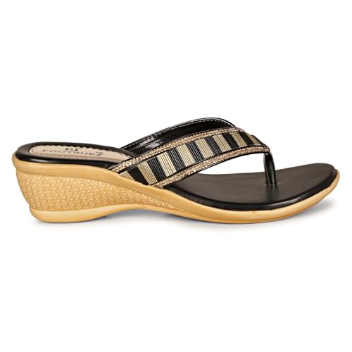 Image of Footshez womens F-1292-black 42Fashion Slippers